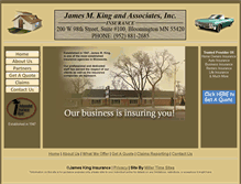 Tablet Screenshot of jamesmking.com